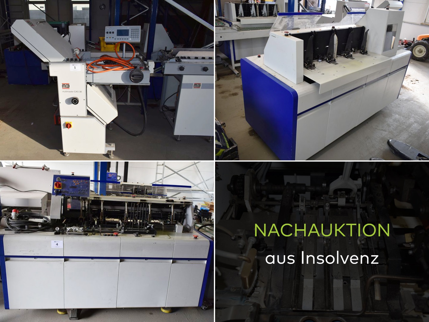 Maschinen zur Papierverarbeitung aus Insolvenz (Nachauktion)