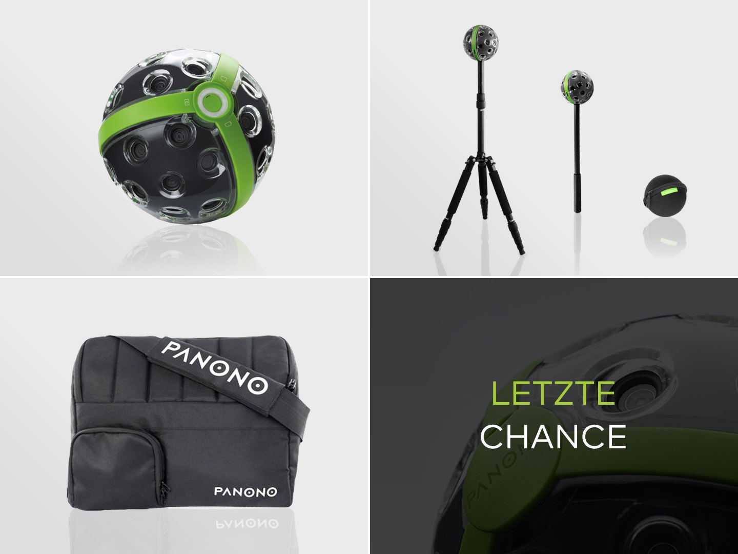 PANONO 360°-One-Shot-Kameras, Taschen und Zubehör