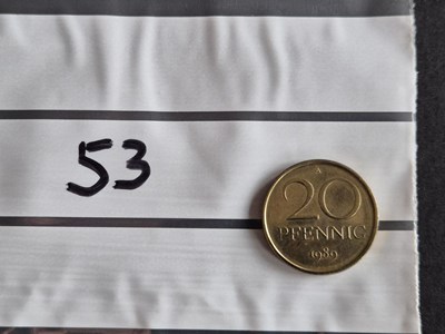 Los 53 - 20 Pfennig Messingmünze