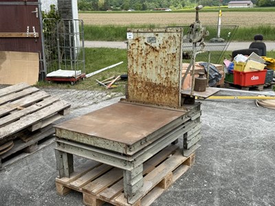 Los 41 - Mechanische Plattformwaage mit Gewichten