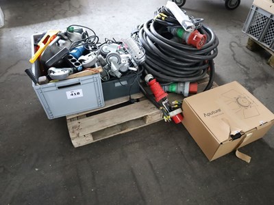 Los 418 - Posten Elektroteile und Kabel