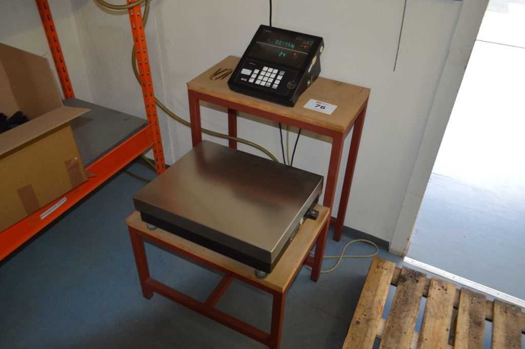 Lot 76 - Plattformwaage Sauter EB 60 / E 3000