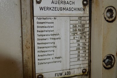 Los 72 - Universalfräsmaschine AUERBACH FUW 400