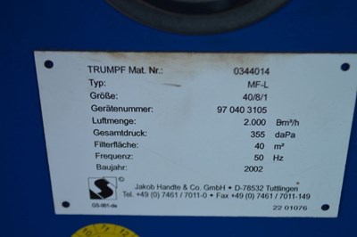 Los 107 - Laserschneidanlage TRUMPF Trumatic L3030S