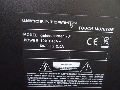 Los 1 - Touch-Monitor Wende Galneoscreen 70i