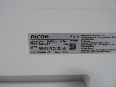 Los 367 - Drucker Ricoh P 310