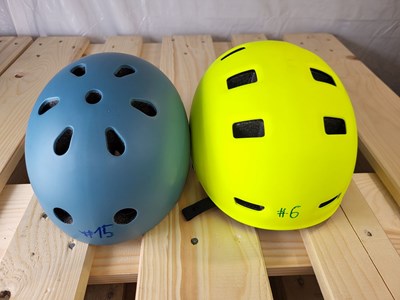 Los 207 - Kinderfahrradhelme Scoot /B-Twin Kinder-Schutzhelm (2x)