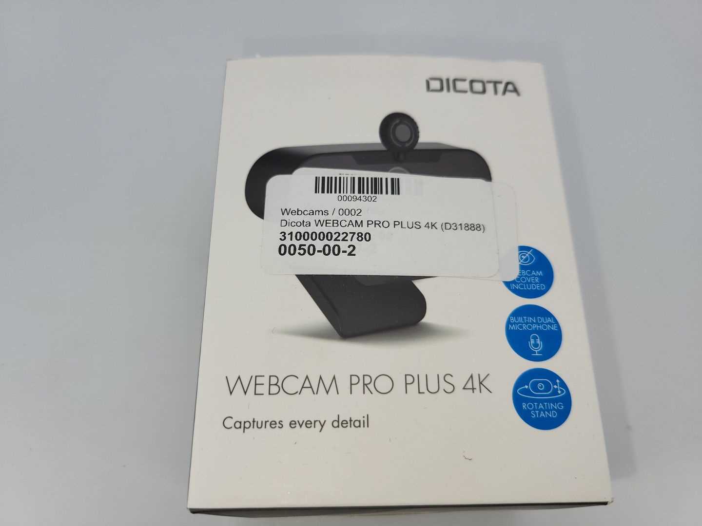Los 87 - Webcam Dicota Dicota WEBCAM PRO PLUS 4K (D31888)