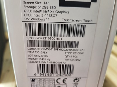 Los 172 - Notebook Huawei MateBook 14 [2022] grau