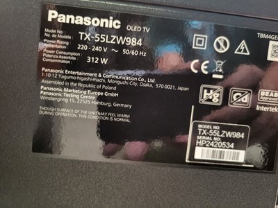 Los 276 - Fernseher Panasonic TX-55LZW984