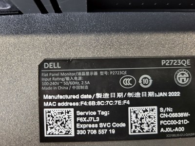 Los 201 - Monitor Dell P2723QE