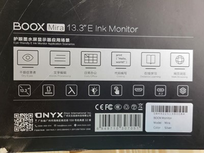 Los 72 - Monitor Onyx Boox Mira 13,3"