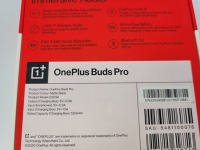 Los 200 - Kopf/Ohrhörer OnePlus Buds Pro