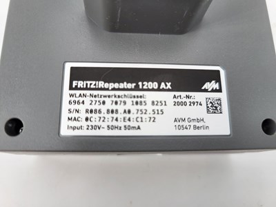 Los 96 - Router AVM Fritz!Repeater 1200 AX