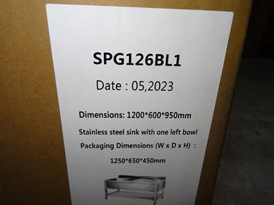 Los 121 - Edelstahl-Spülbecken GGG SPG126BL1