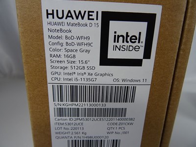 Los 57 - Notebook Huawei MateBook D 15