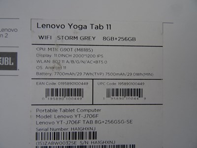 Los 99 - Tablet-PC Lenovo Yoga Tab 11 grau
