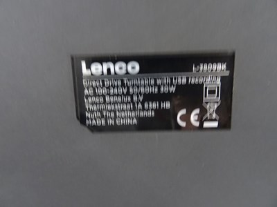 Los 192 - Plattenspieler Lenco L-3809BK