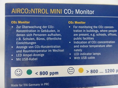 Los 212 - CO2-Messgerät TFA AirCo2ntrol Mini