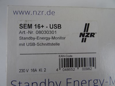 Los 310 - Strommessgerät NZR Standby Energy-Monitor SEM 16+ USB