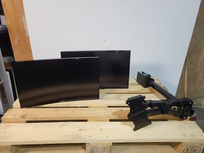 Los 6 - 24"-Curved-Monitore (2x)