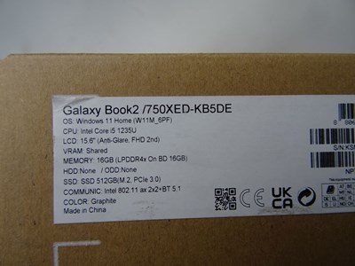 Los 76 - Notebook Samsung Galaxy Book 2 Pro 15 grau
