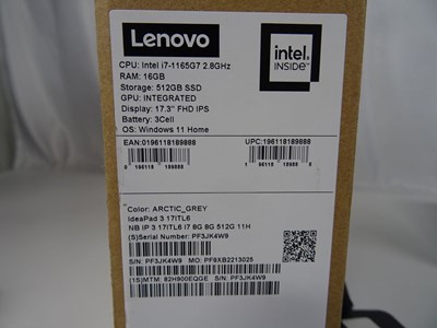 Los 84 - Notebook Lenovo IdeaPad 3 17 grau