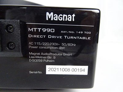 Los 190 - Plattenspieler Magnat MTT990