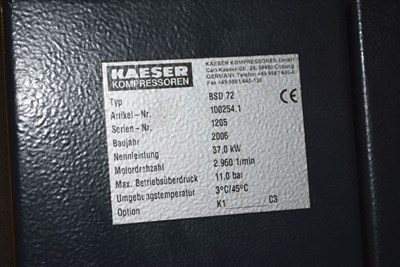 Los 2 - Kompressor KAESER BSD 72